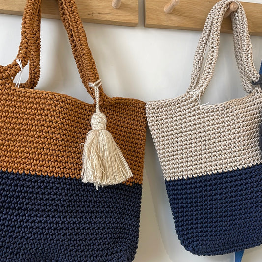 MAROC CROCHET Square Tote Bag