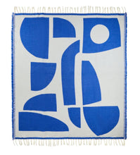 Load image into Gallery viewer, Sophie Home Throw/Blanket Merino Bruten Cobalt - reversible
