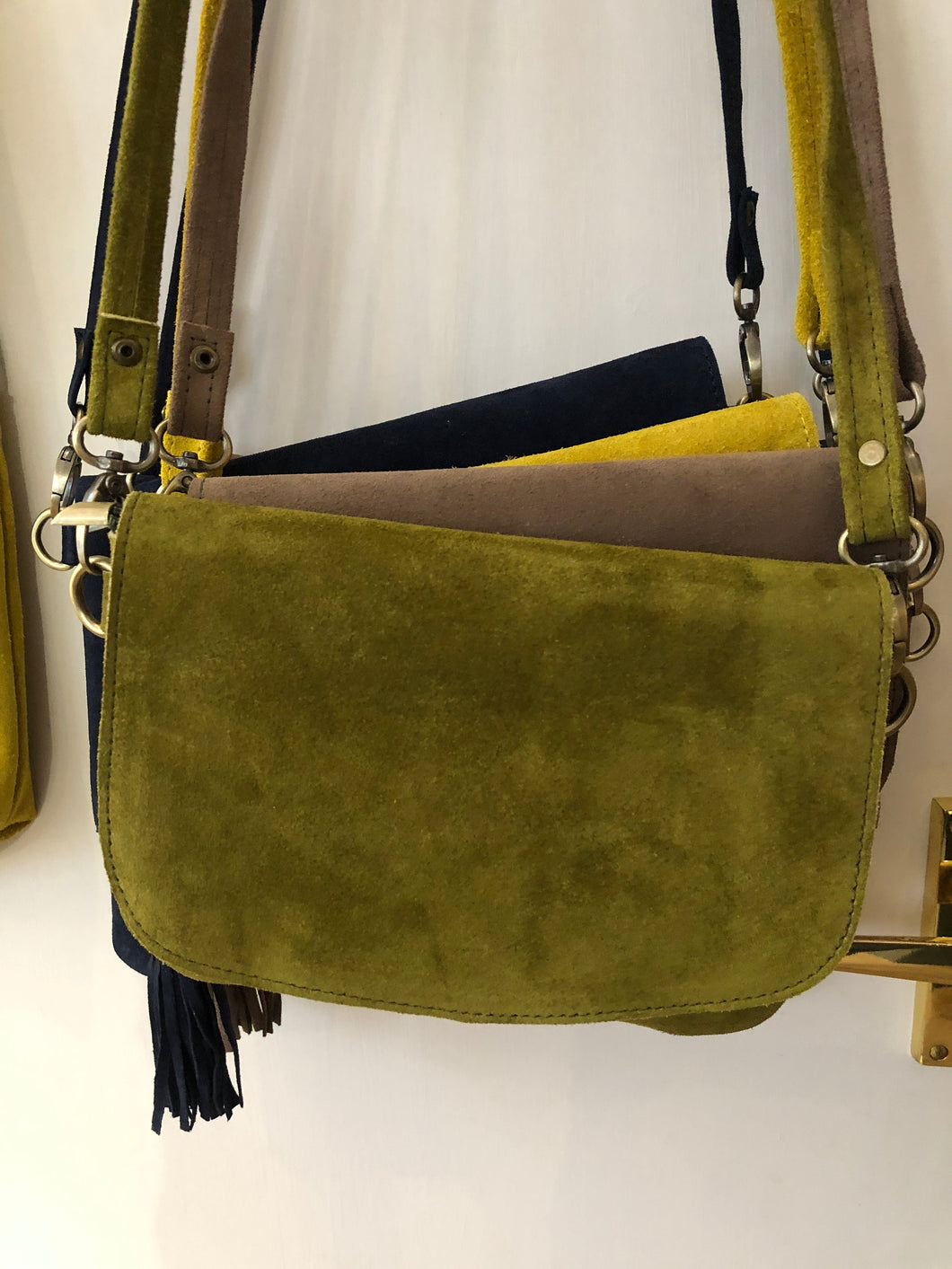 MAROC Suede Clutch Bag