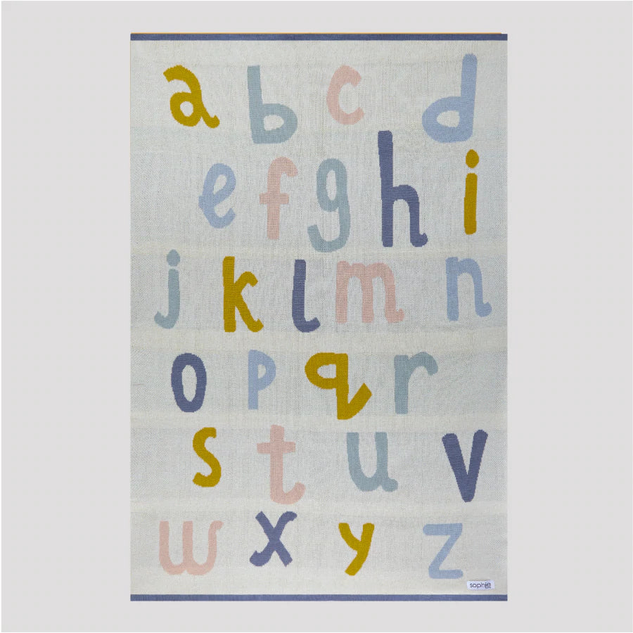 Sophie Home Baby Blanket - Alphabet