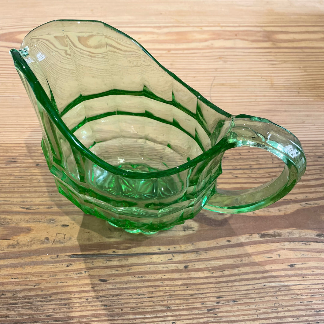 Vintage Green Glass Jug