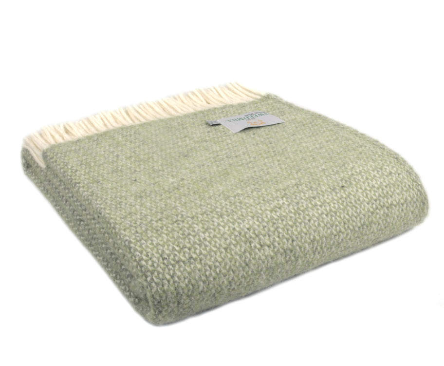 Tweedmill Blanket -Illusion Green Grey
