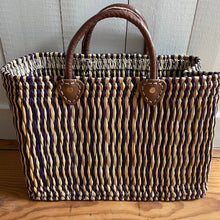 Load image into Gallery viewer, Maroc Woven Reed Shopper Basket
