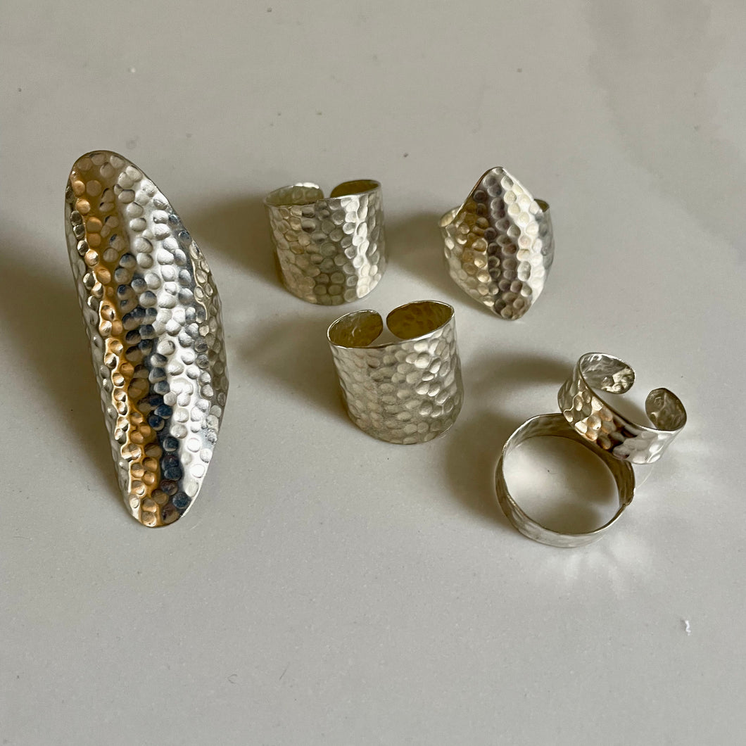 MAROC Jewellery Hammered Ring