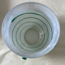 Load image into Gallery viewer, Flick Vintage small glass green swirl bowl
