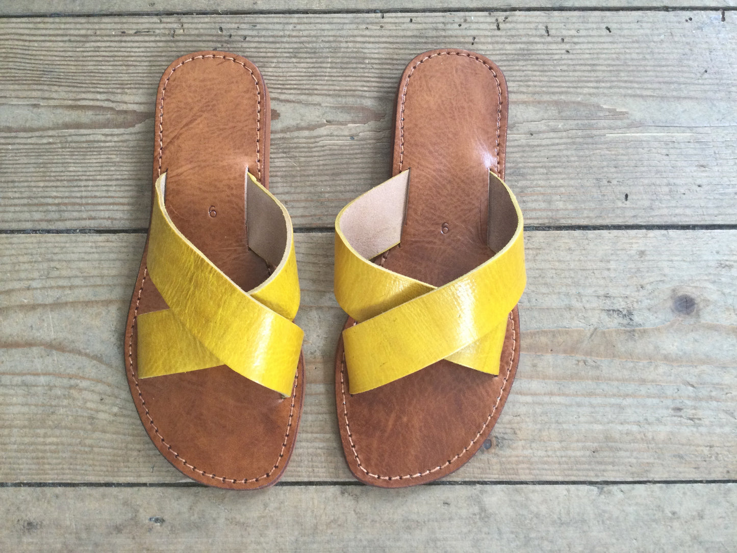 MAROC LEATHER Sandals Cross Strap