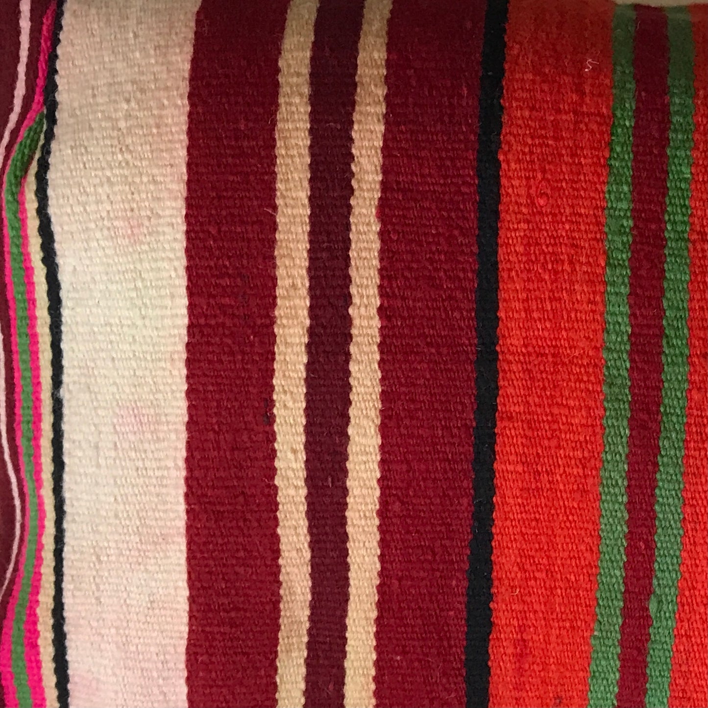 MAROC VINTAGE TEXTILES Stripe Rectangular Cushion