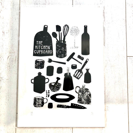 Lou Salaca Kitchen Cupboard print