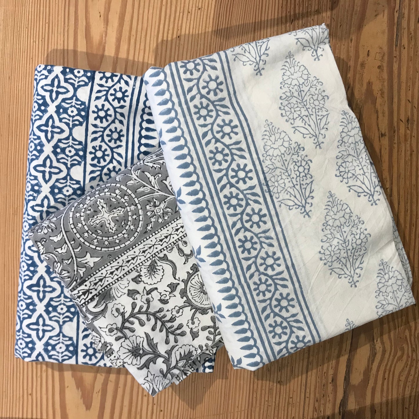 Grand Illusions Cotton Hand Blocked Printed Tablecloth