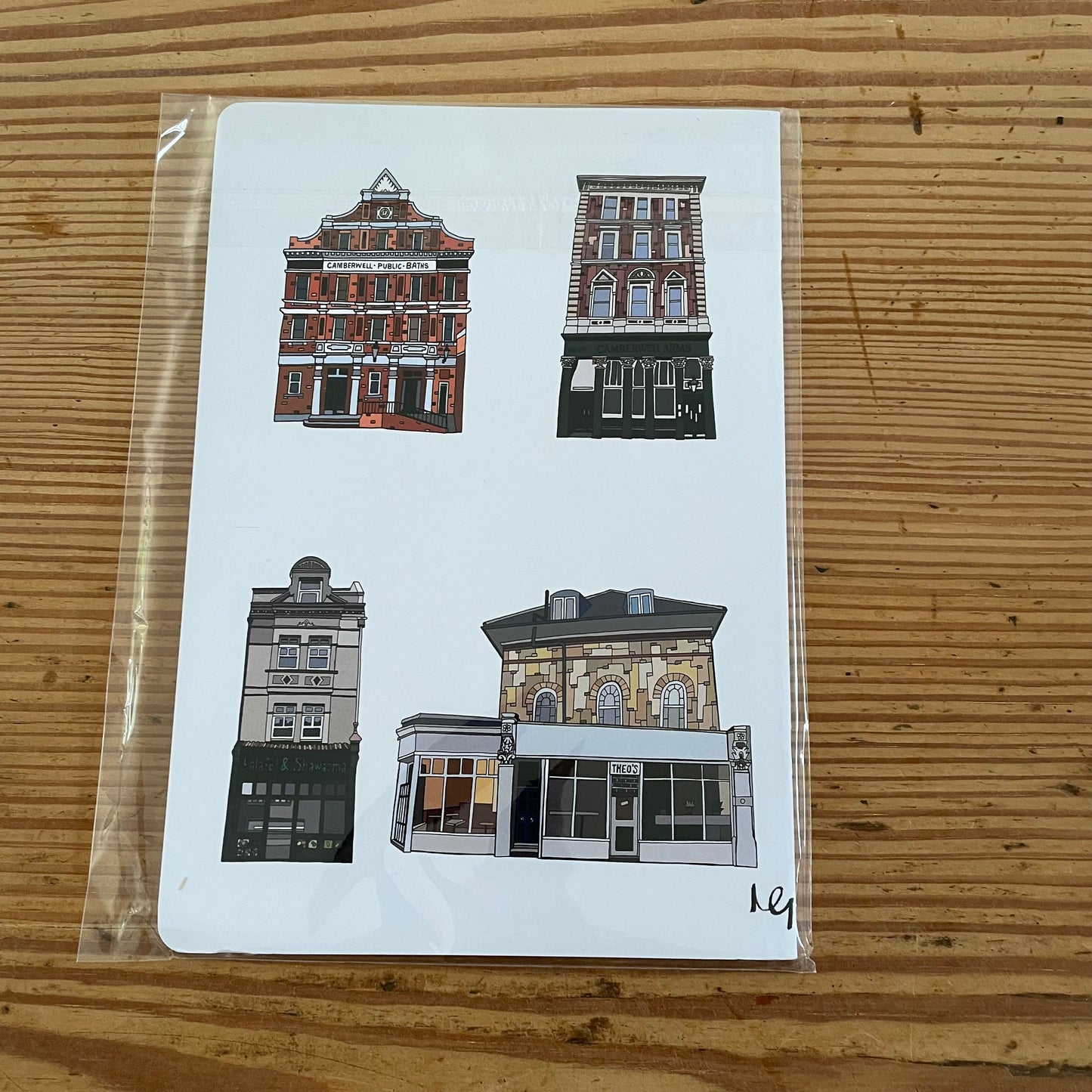 Natasha Godfrey camberwell Shopfronts A5 Notebook
