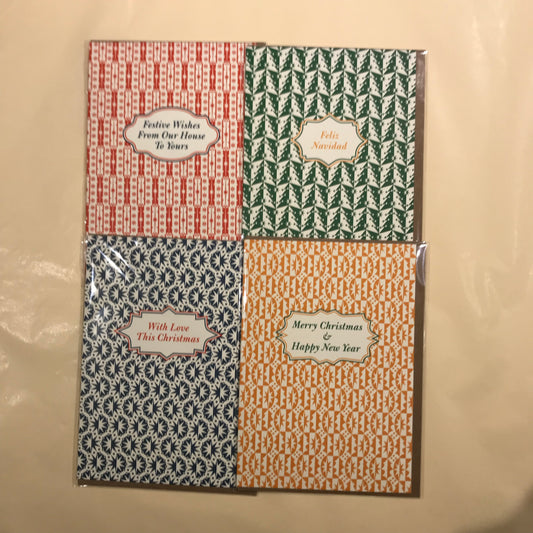 XMAS CARD Pressed and Folded