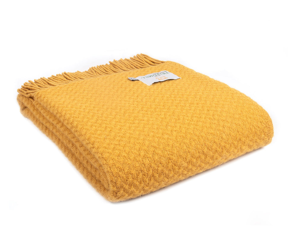 Tweedmill Blanket - Wafer English Mustard