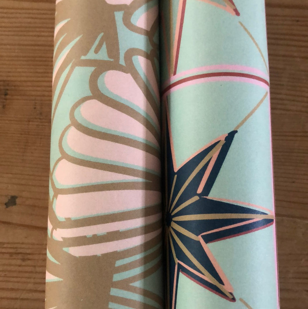 Type & Story wrapping paper