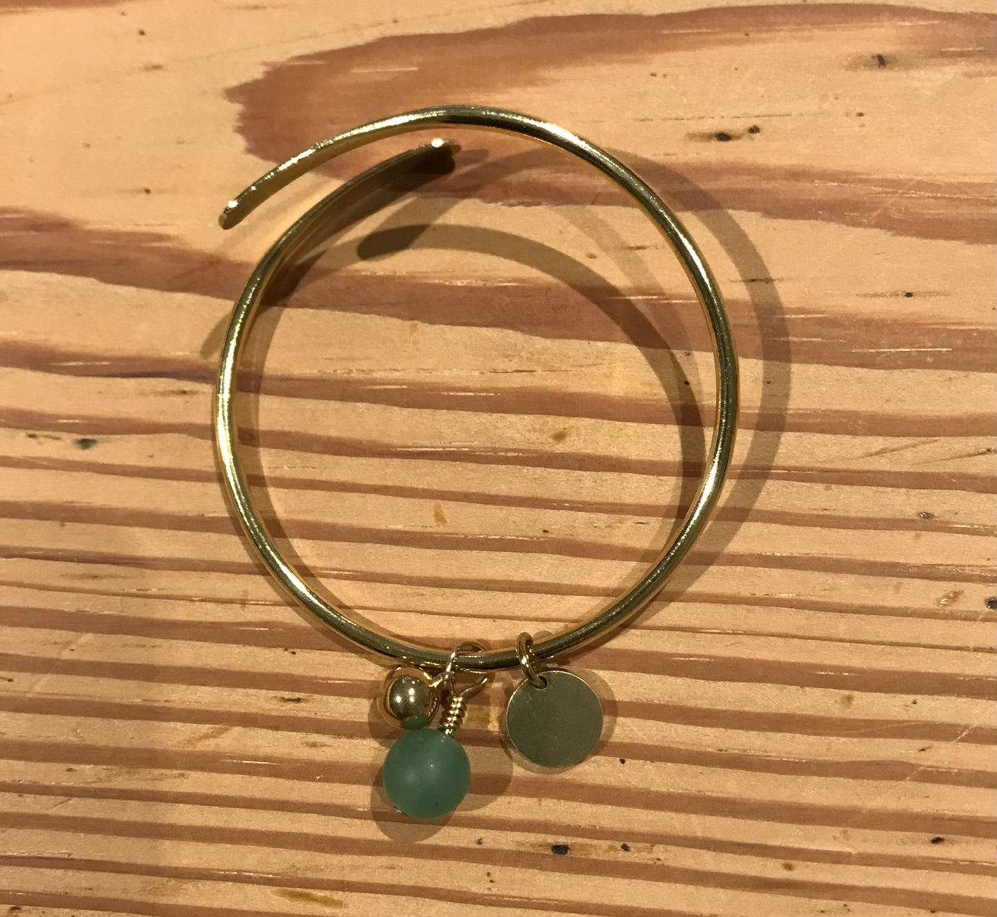 Brass and Bold bead bracelet