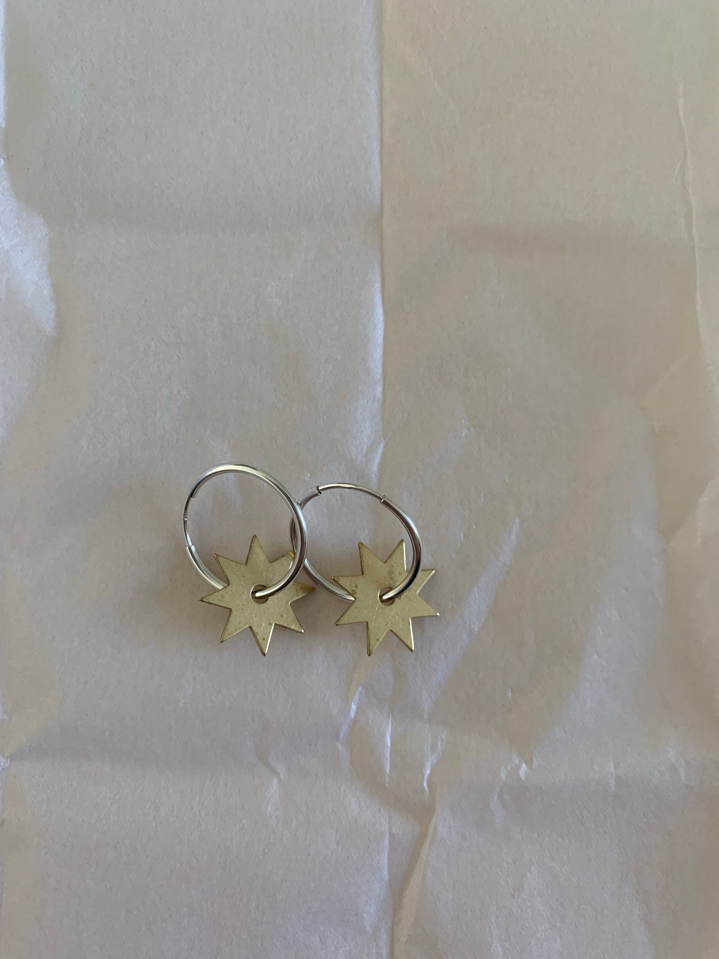 ROAKE STUDIO -  Aurora brass silver earrings