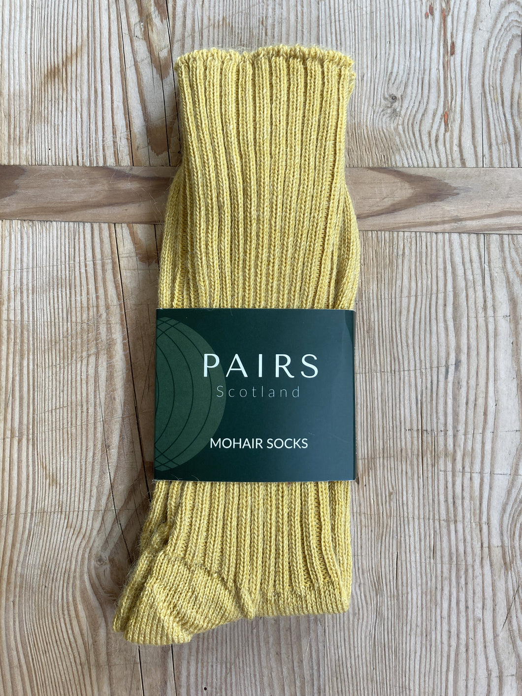 Pairs Mohair Socks - Mustard