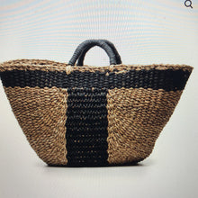Load image into Gallery viewer, Maison Bengal - Large Hogla and Black Jute Basket
