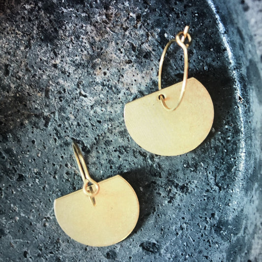 ROAKE STUDIO - Luna Brass Earrings