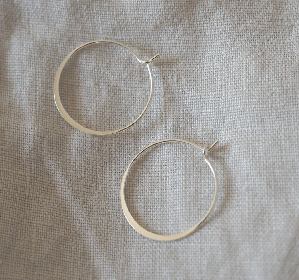 Roake Studio Marianne Minimal Silver Hoop earring
