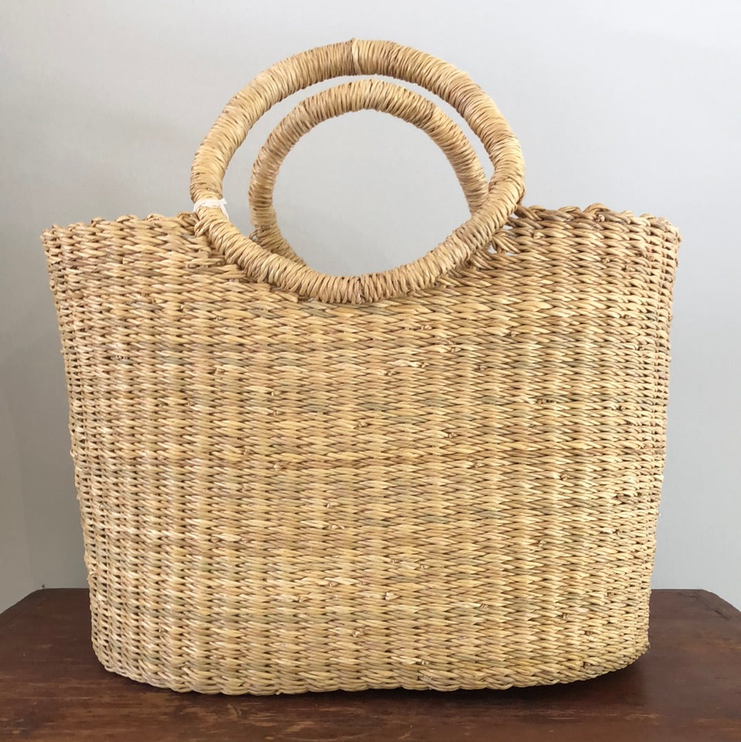 BASKET ROOM - Natural woven Shopping Basket