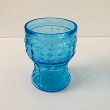 Load image into Gallery viewer, Vintage Blue Glass Dimple Tumblers
