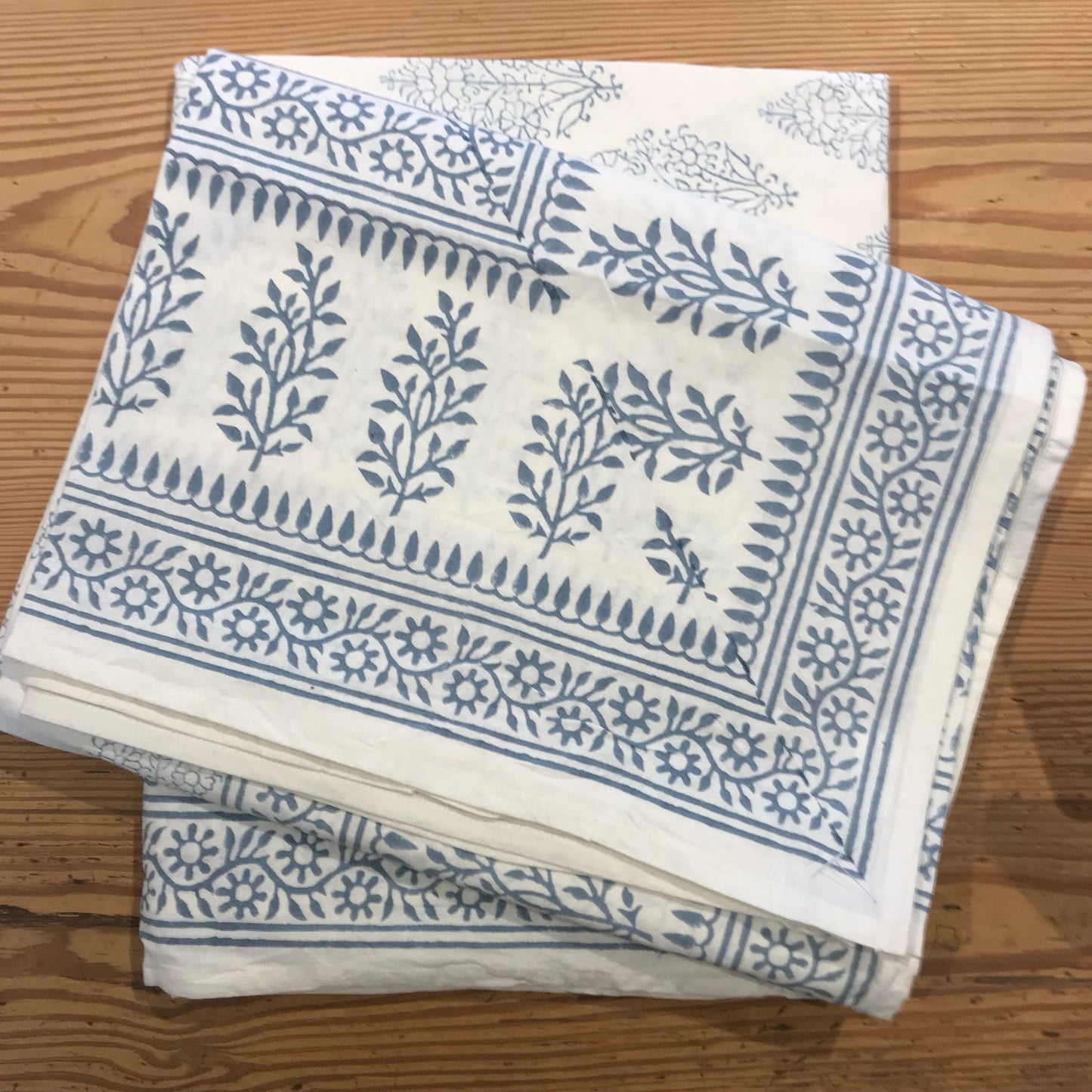 Grand Illusions Cotton Hand Blocked Printed Tablecloth