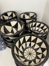 Load image into Gallery viewer, MAROC Ceramics - Fes Black &amp; White Bowls

