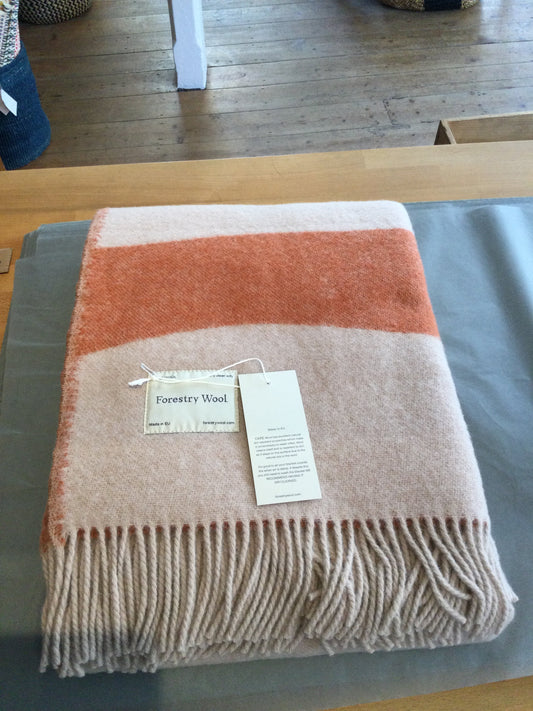 Forestry Wool Nature Orange Blanket